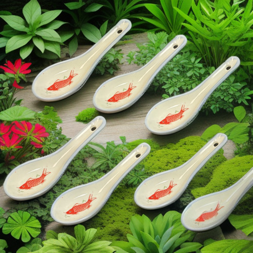 Asian soup spoons - asian, set